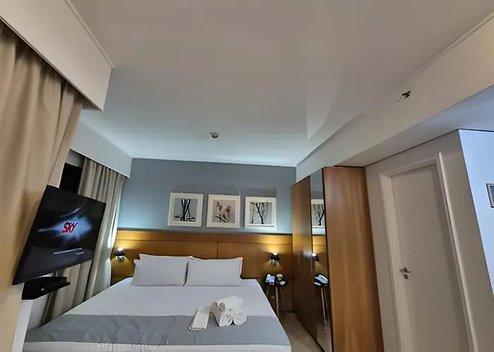 Flat Hotel Moema Av. Rouxinol Com Piscina